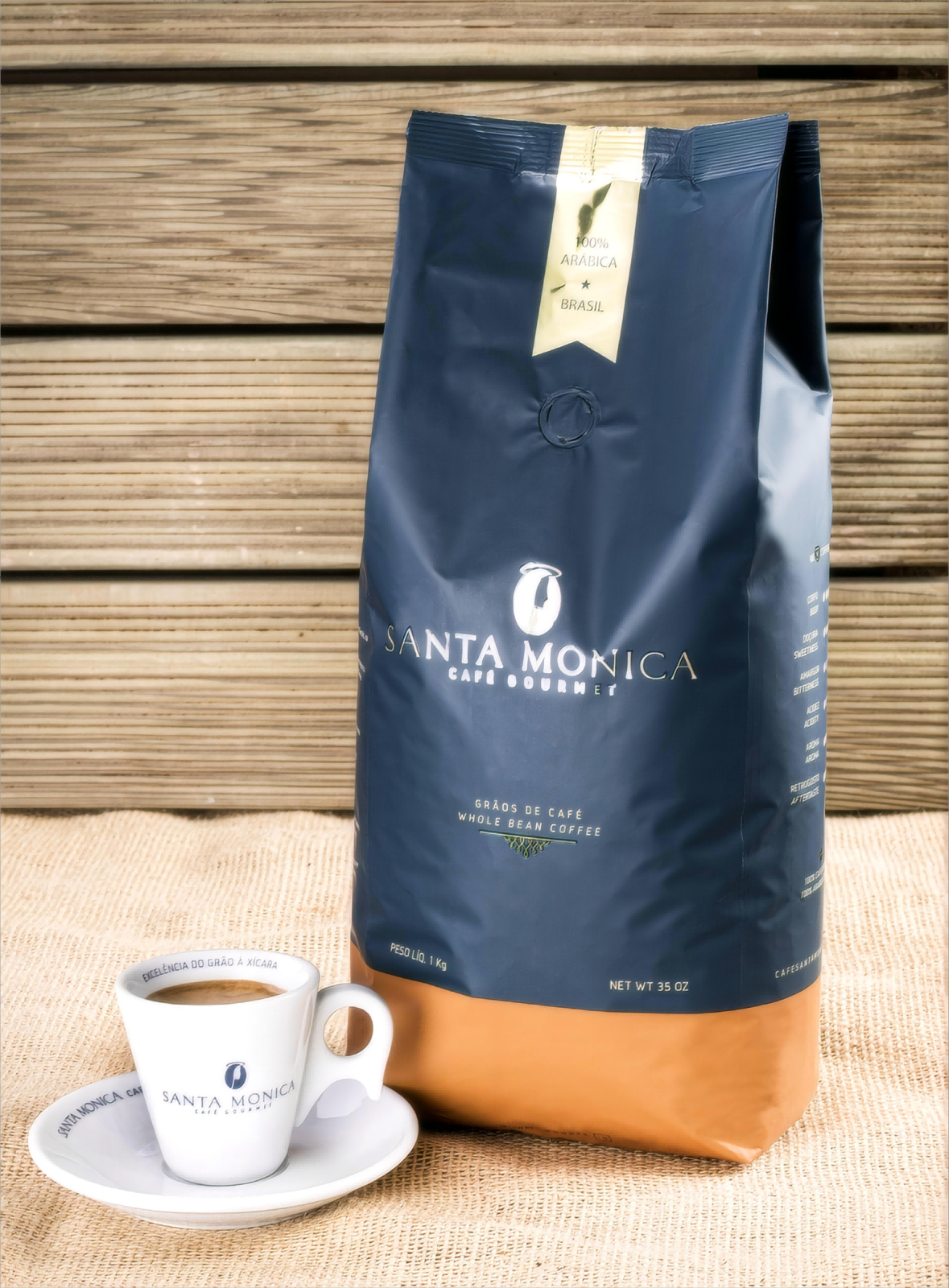 圣莫尼卡烘焙咖啡豆包装